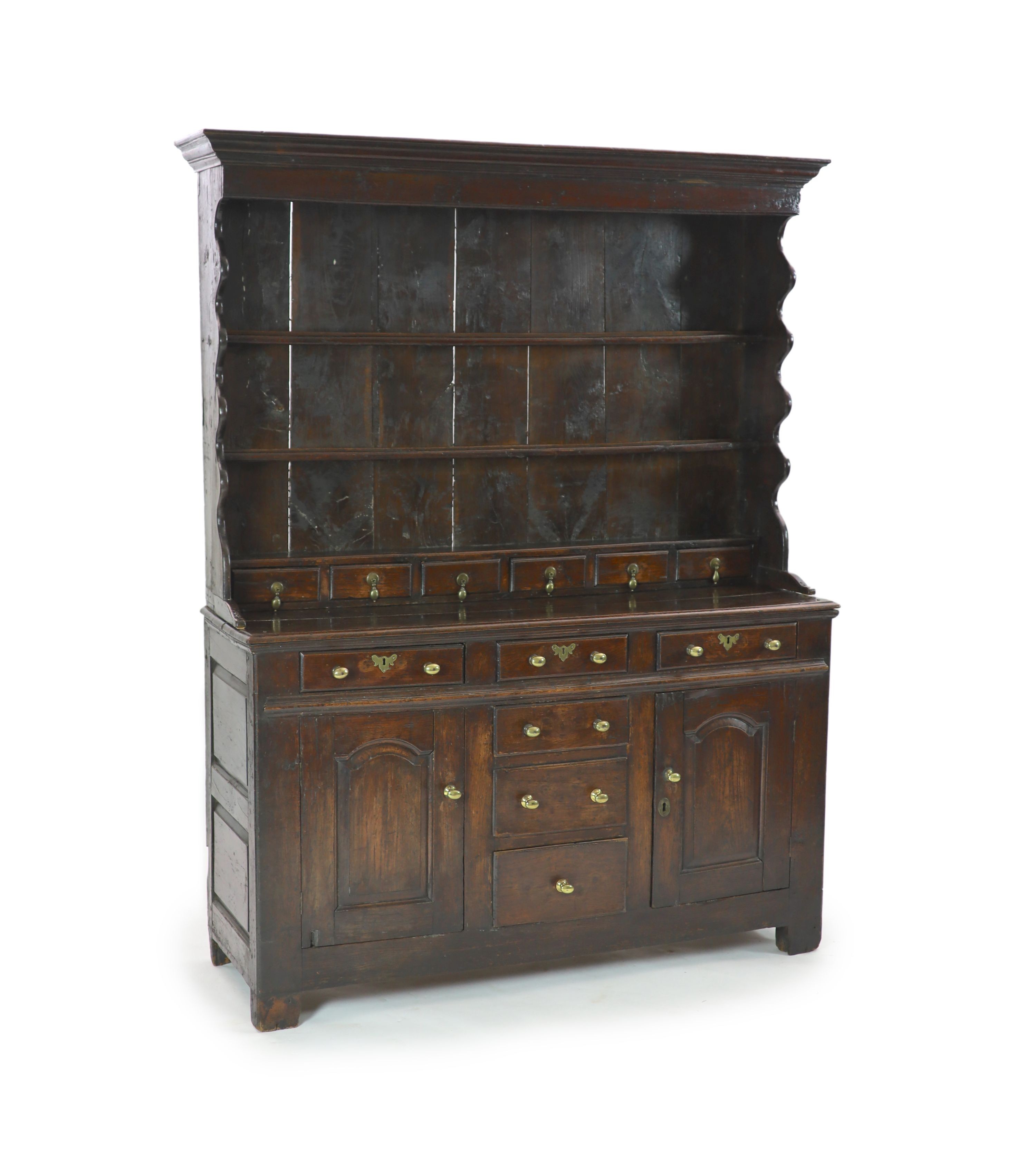 An 18th century oak dresser